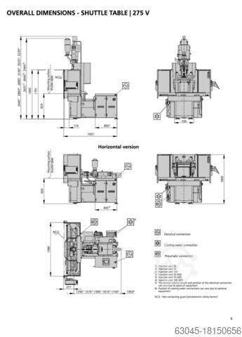 2020 Arburg 275 V 250-70 Schiebetisch Vertikale Spritzgießmaschine Arburg 275 V 250-70 Schiebetisch