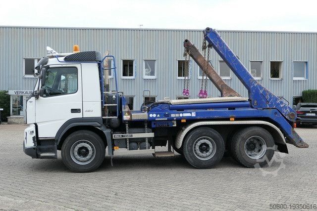 Skip truck VOLVO FMX 420 6x2, VDL P-18T, Klima, AHK, Lampenbügel