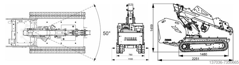 Minikran XM800.2 Pick&Carry - 800 kg BEFARD XM 800.2