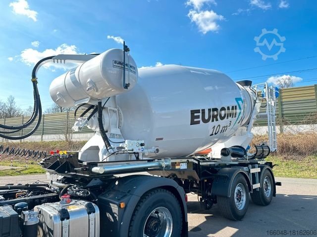 Concrete mixer truck  EUROMIX MTP - 10m³ Betonmischer-Auflieger