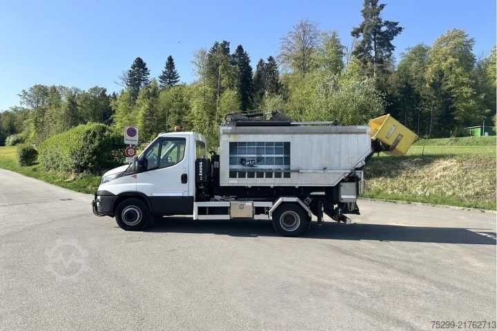 Abrollkipper Iveco 70C17 Kommunal + Schneepflug / Swiss-Vehicle