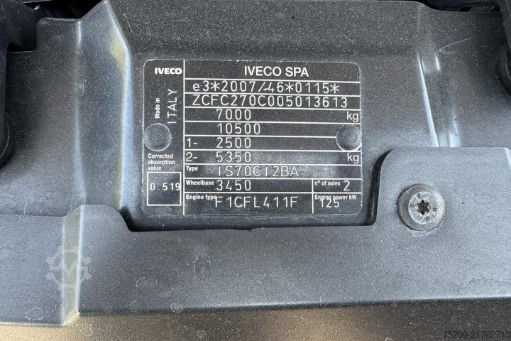 Abrollkipper Iveco 70C17 Kommunal + Schneepflug / Swiss-Vehicle