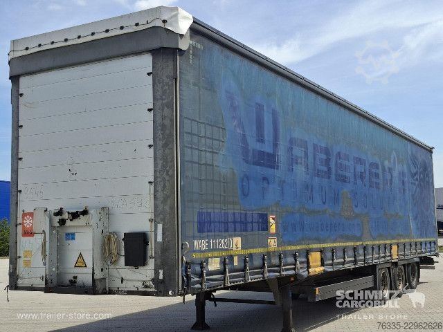 Open semitrailer with tarp Schmitz Cargobull Curtainsider Mega