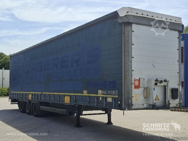 Open semitrailer with tarp Schmitz Cargobull Curtainsider Mega
