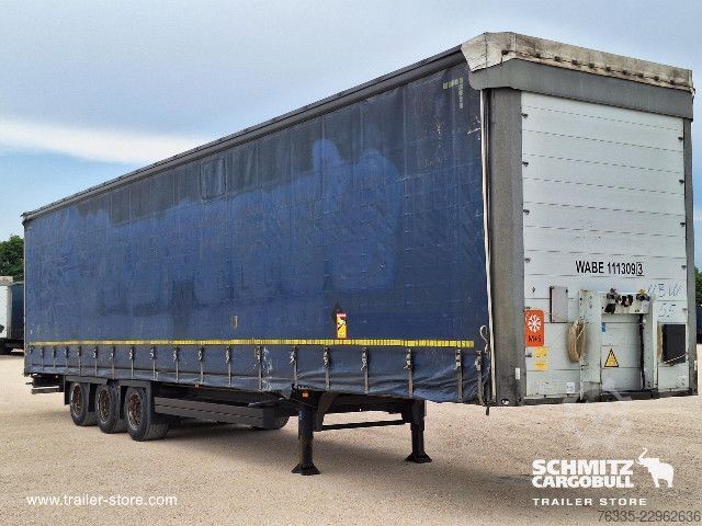 Open semitrailer with tarp Schmitz Cargobull Curtainsider Mega