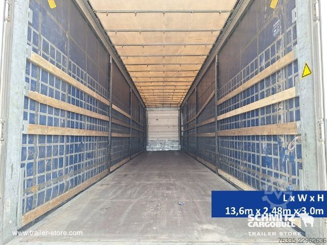 Open semitrailer with tarp Schmitz Cargobull Curtainsider Mega
