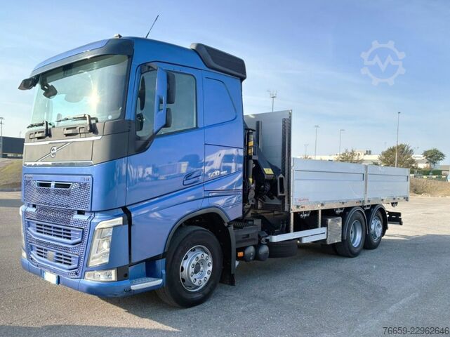 Standard tractor unit VOLVO FH 500 gru+cassone fisso