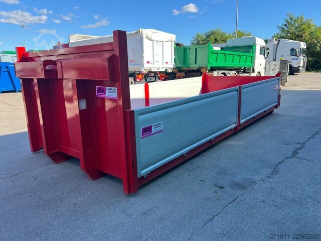 Roll-off container  CONTAINER SCARRABILE NUOVO A PIANALE CON SPONDE