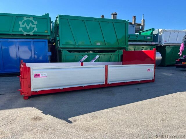Roll-off container  CONTAINER SCARRABILE NUOVO A PIANALE CON SPONDE