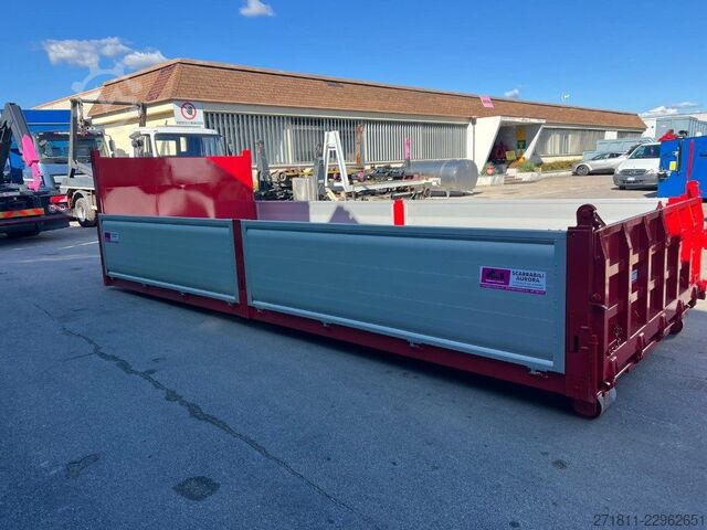 Roll-off container  CONTAINER SCARRABILE NUOVO A PIANALE CON SPONDE