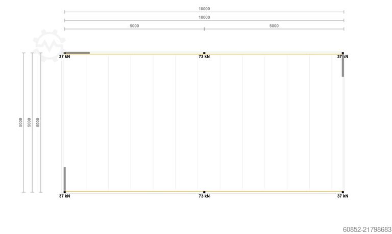 Storage platform 5x10m Lagerbühne , Belastung : 500kg/qm Unterkante: 2,5m , ca. 50qm Systembühne