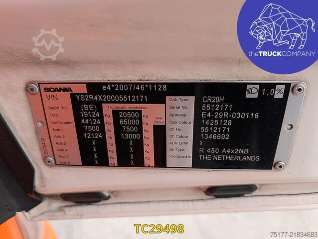 Hazardous substances Scania R 450