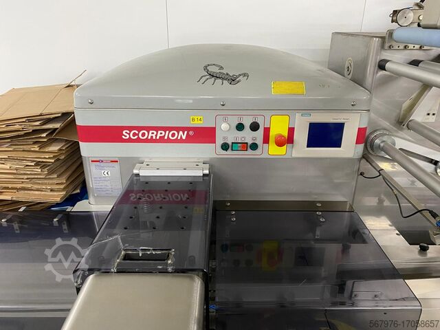 Verpackungsmaschinen für Lebensmittel Record Packaging Machinery Scorpion MD SP Flow Wrapper