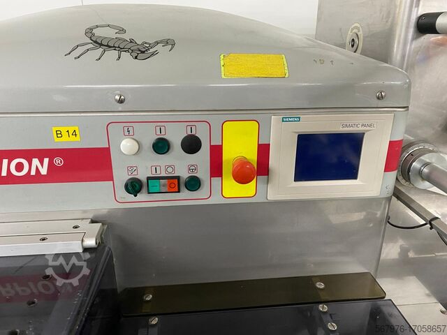 Verpackungsmaschinen für Lebensmittel Record Packaging Machinery Scorpion MD SP Flow Wrapper