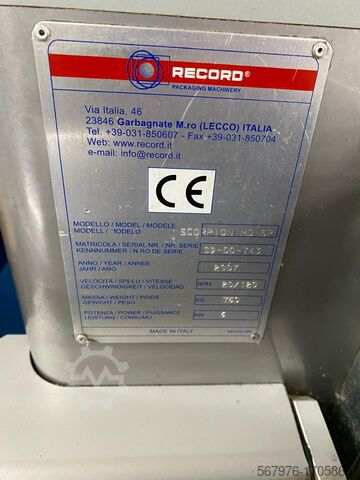 Verpackungsmaschinen für Lebensmittel Record Packaging Machinery Scorpion MD SP Flow Wrapper