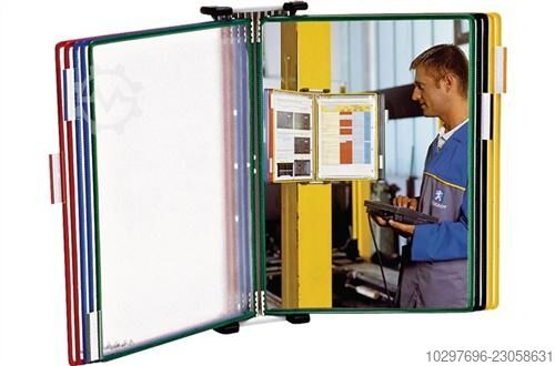 Wall mounting set with 2 x 10 display panels - 1 carton tarifold 