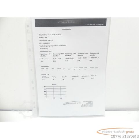 Component Heidenhain UM 113D ID 518 703-01 SN 25094821B im Austausch (Exchange)