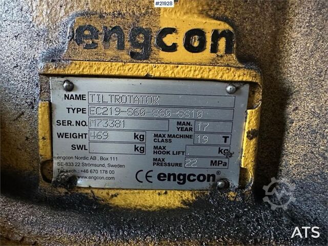 Construction equipment  Encon Engcon rototilt og klype