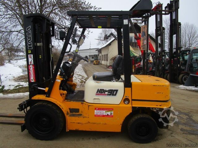 Diesel Forklift Halla HDF30 - Triplex-Freihub + neuer Seitenschieber