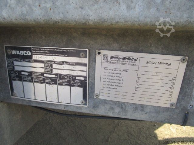 Heavy-duty Trailers Müller Tandemanhänger mit 8 Ton. NL mit Rampe