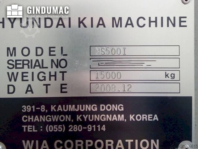 Horizontal-Bearbeitungszentrum HYUNDAI KIA HS500i