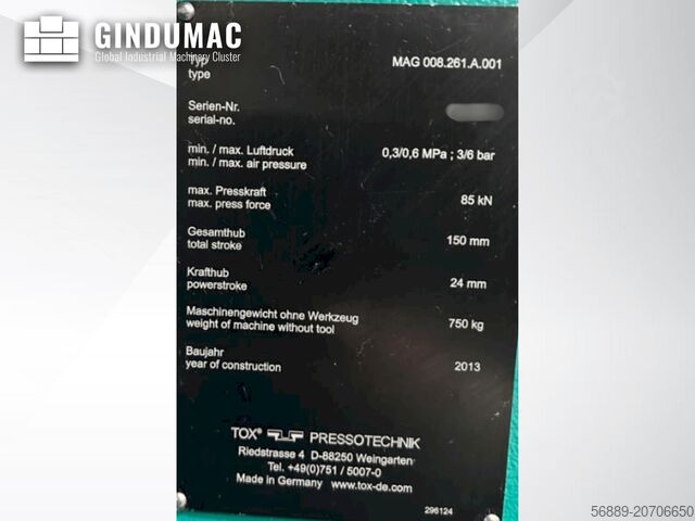 Hydraulic Press TOX MAG 008.261.A.001