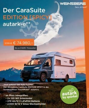 Semi-integrated camper Weinsberg CaraSuite 650 MEG EDITION [SPICY] Edition Spicy*Automatik*