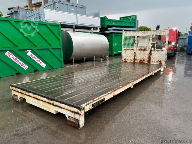 Roll-off container  CONTAINER SCARRABILE A PIANALE SENZA SPONDE