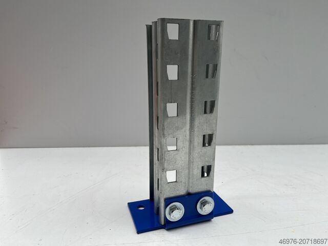 Hochregallager Palettenregal SSI Schäfer PR600 Typ: FT 911 Fußplatte für 75 mm Rahmenprofil