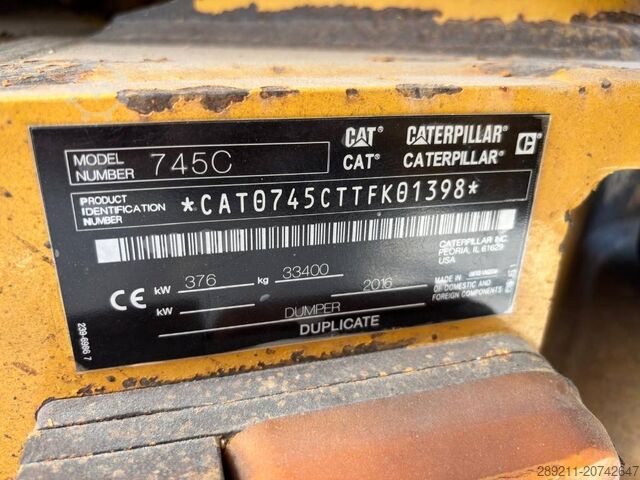 Muldenfahrzeug Caterpillar 745 C