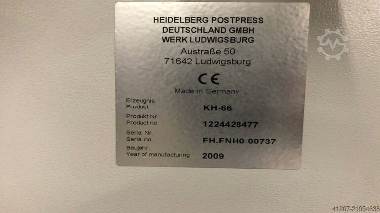 Falzmachine Heidelberg Stahlfolder KH 66/4-KZL/R MCT