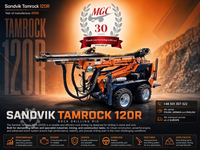 Rock drill Sandvik Tamrock Commando 120R 4X4