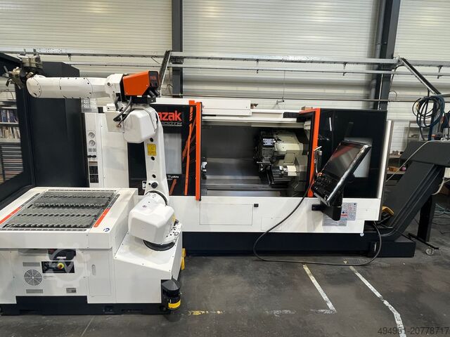 CNC-Drehmaschine – Doppelspindel + Roboter MAZAK QTN250MSY-1000