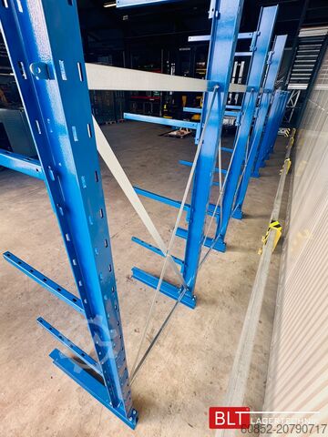 Kragarmregal ca. 3,15 lfm. Kragarmregal Langgutregal H: 250 cm 140 kg/Arm META Multistrong