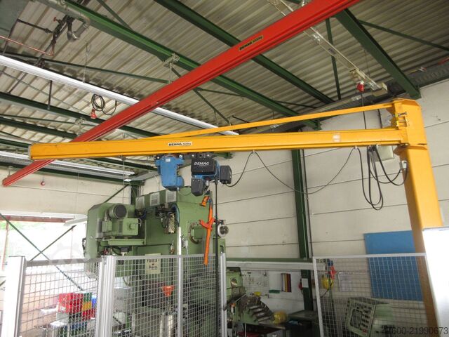 Demag Column swing crane Chain Hoist Demag KBK Kran Drehkran Hallenkran L 3m Demag KBK2 500Kg + DC Kettenzug H3,5m