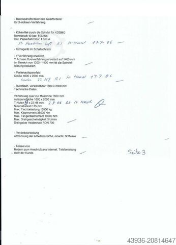 CNC-Bettfräsmaschine SACHMANN RAMBAUDI Sachmann Rambaudi