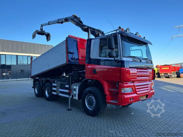 Kipper mit Kran Ginaf X 3335 S 6x6 2 zijdigge Kipper /Z-kraan Euro 5