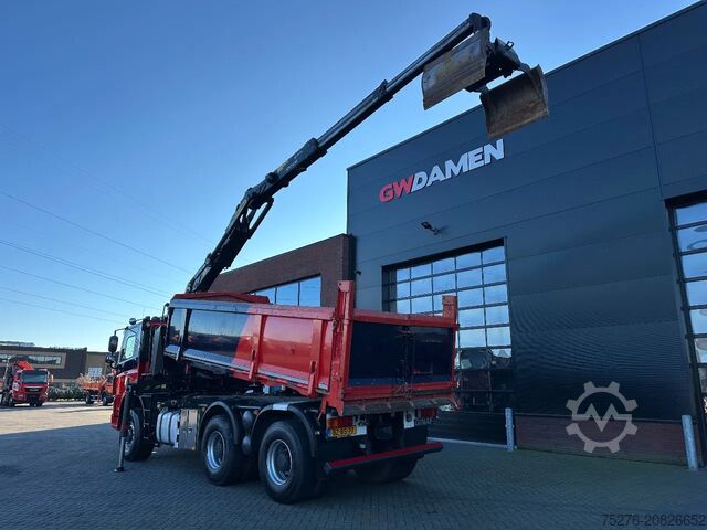 Kipper mit Kran Ginaf X 3335 S 6x6 2 zijdigge Kipper /Z-kraan Euro 5