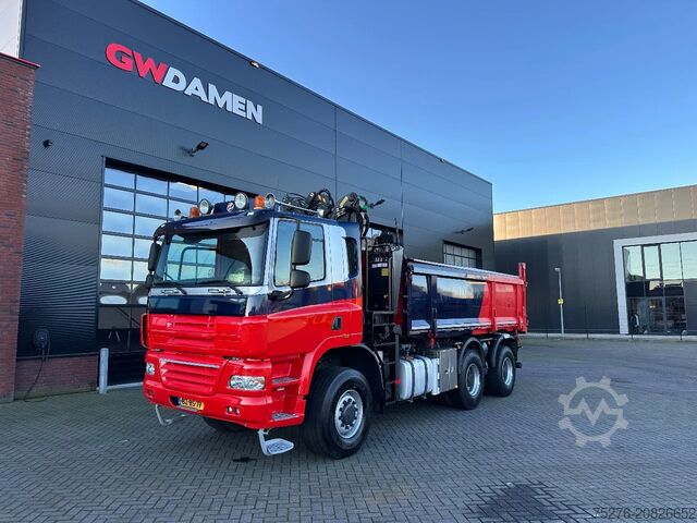 Kipper mit Kran Ginaf X 3335 S 6x6 2 zijdigge Kipper /Z-kraan Euro 5