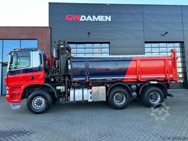 Kipper mit Kran Ginaf X 3335 S 6x6 2 zijdigge Kipper /Z-kraan Euro 5