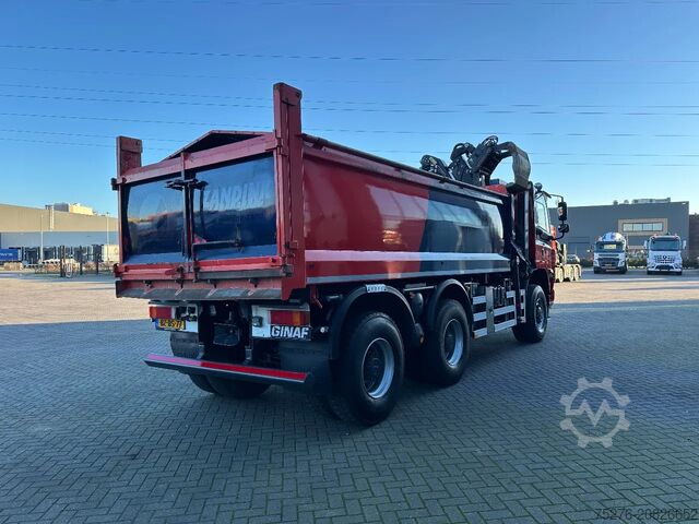 Kipper mit Kran Ginaf X 3335 S 6x6 2 zijdigge Kipper /Z-kraan Euro 5