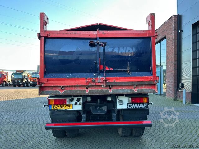 Kipper mit Kran Ginaf X 3335 S 6x6 2 zijdigge Kipper /Z-kraan Euro 5