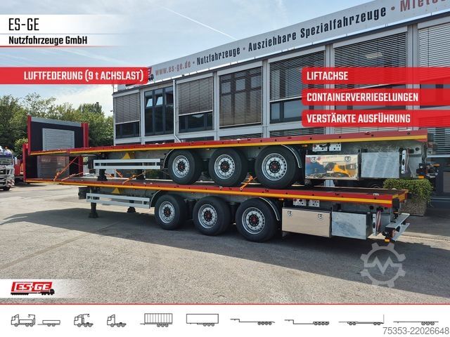 Working platform semitrailer ES-GE 3-Achs Sattelanhänger - Rungen + CV