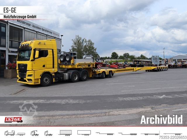 Low loader semitrailer FAYMONVILLE MAX810 Semi-Tieflader 2+6 - 2fach tele