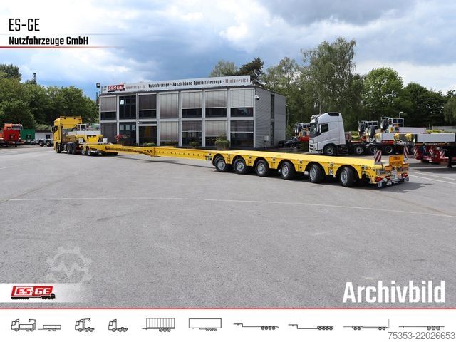 Low loader semitrailer FAYMONVILLE MAX810 Semi-Tieflader 2+6 - 2fach tele