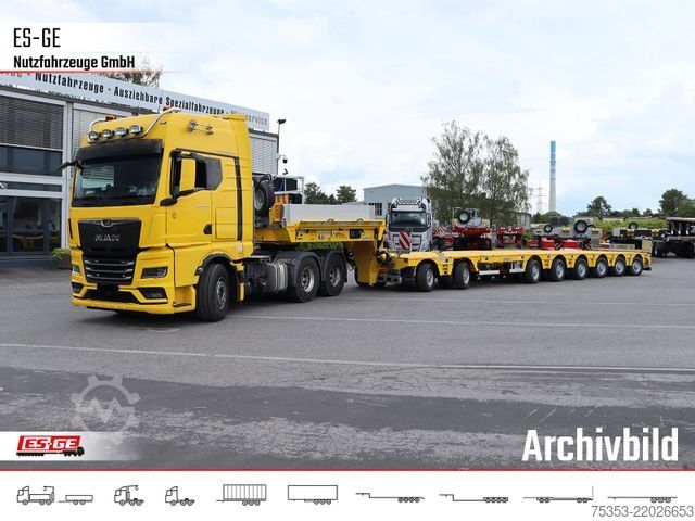 Low loader semitrailer FAYMONVILLE MAX810 Semi-Tieflader 2+6 - 2fach tele