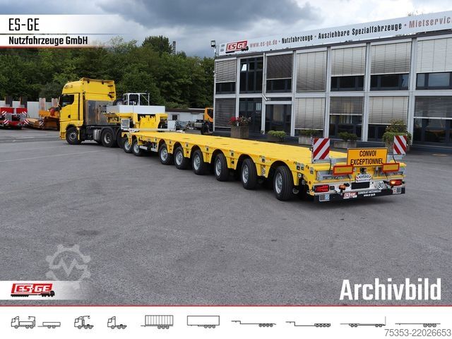 Low loader semitrailer FAYMONVILLE MAX810 Semi-Tieflader 2+6 - 2fach tele