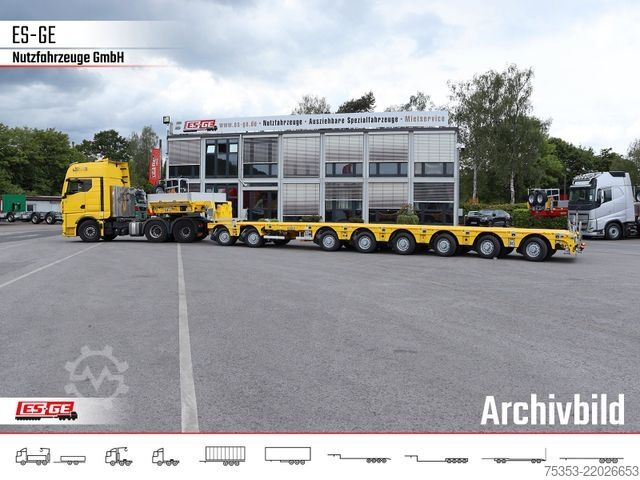 Low loader semitrailer FAYMONVILLE MAX810 Semi-Tieflader 2+6 - 2fach tele
