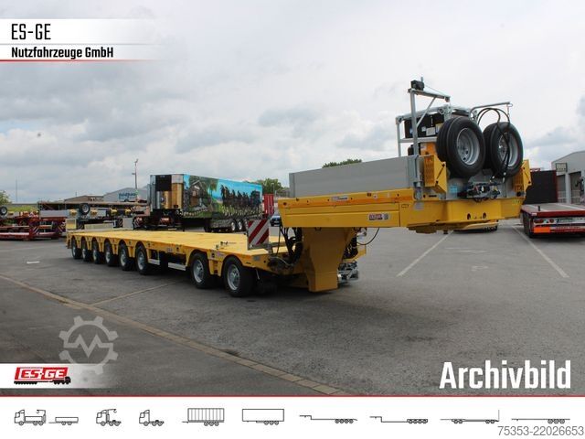 Low loader semitrailer FAYMONVILLE MAX810 Semi-Tieflader 2+6 - 2fach tele