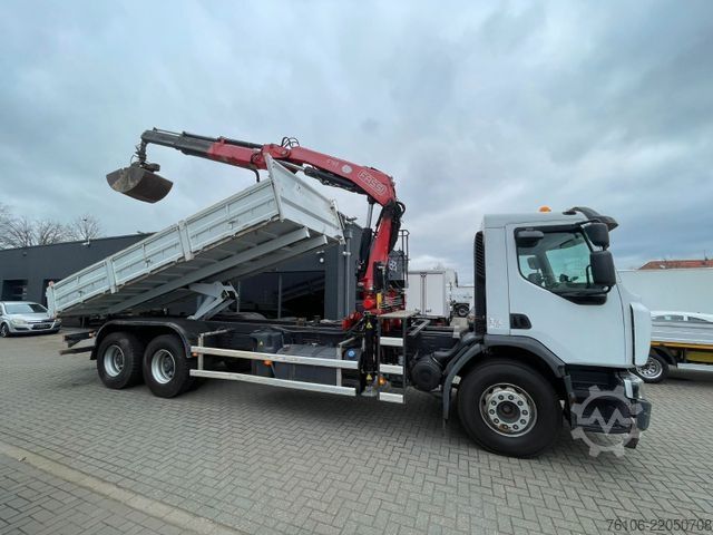 Truck mounted crane RENAULT Premium Lander 310.26 6x4 Kipper /Kran